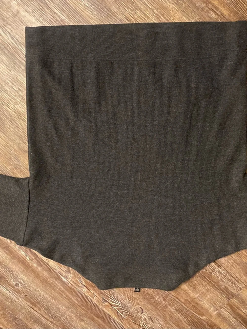 Banana Republic Men's Gray Sweater with mock turtleneck and front pocket.